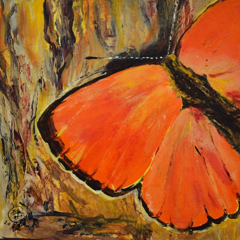 Schmetterling gemalt